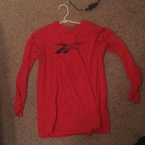 Orange Reebok Long Sleeve Shirt